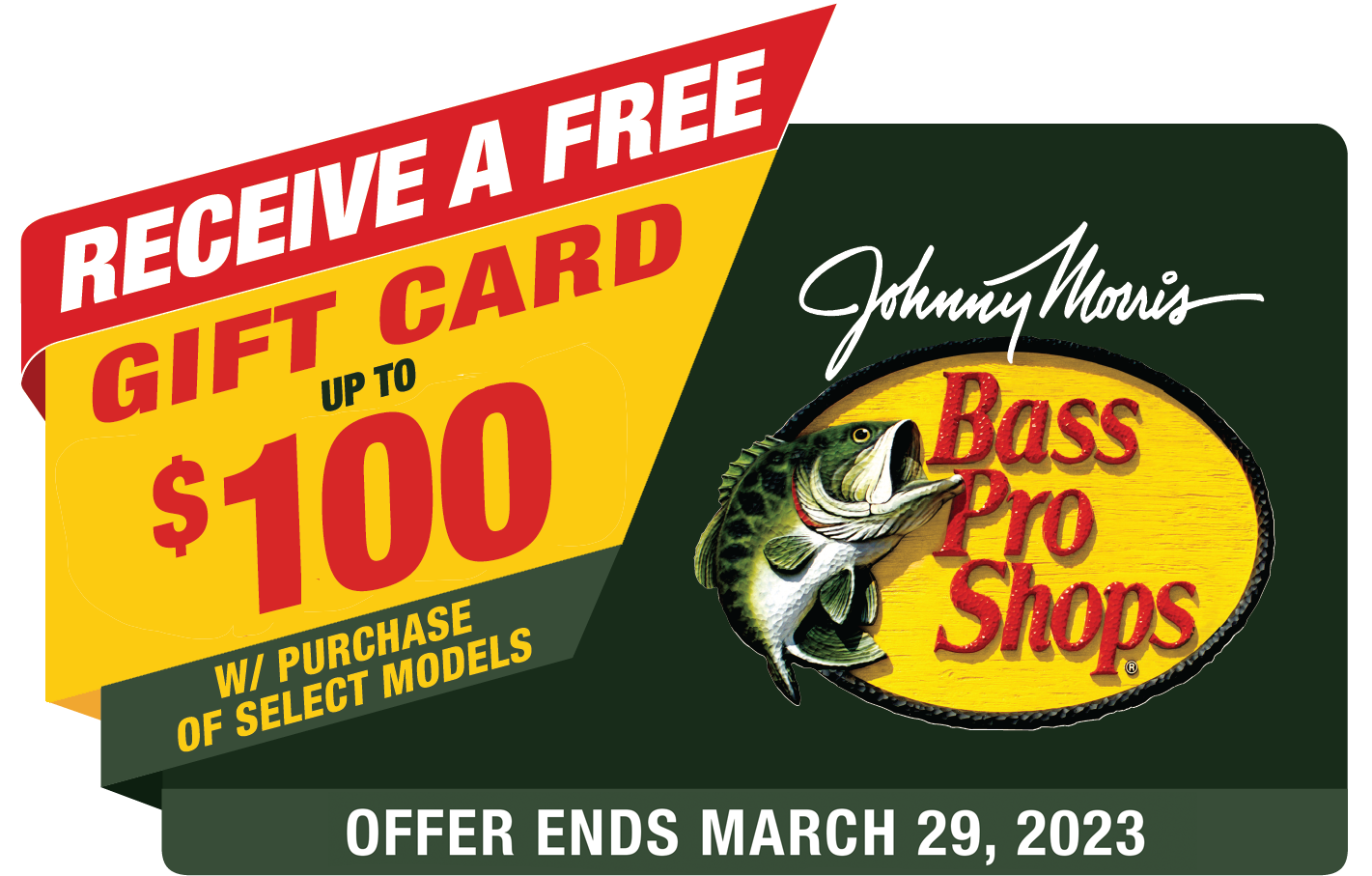 Free Gift Card up to $100 with Purchase